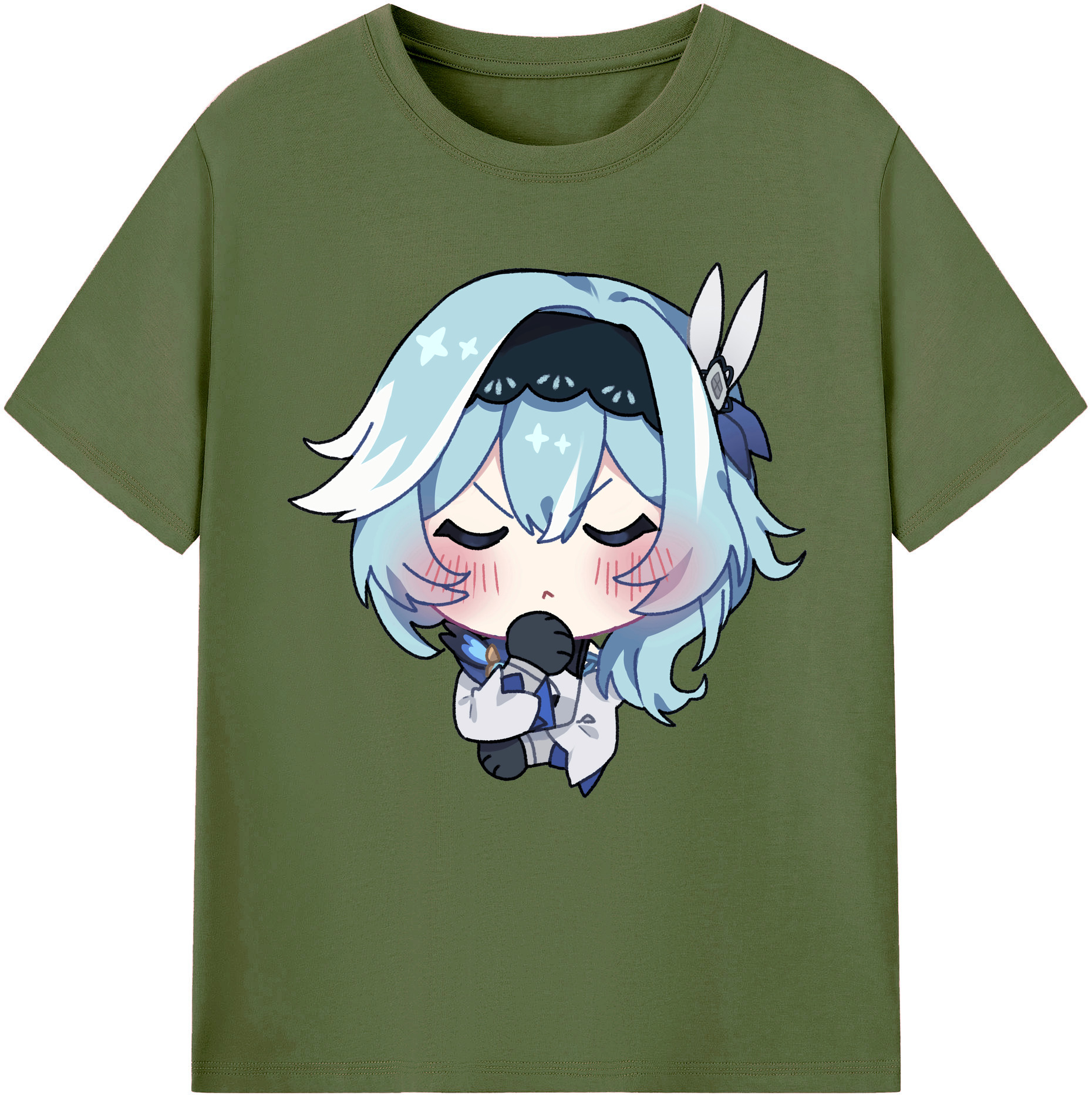 げんし神 优菈 ゆうら genshin Yūra 綿100％半袖Tシャツ（フロントプリント）